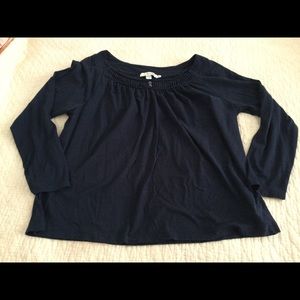 Boden women’s top with cute details at the neck